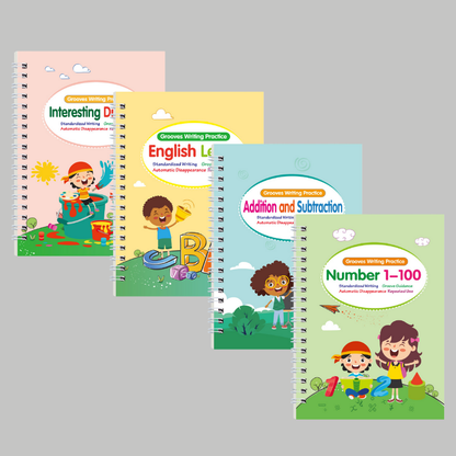 Magical Preschool Exercise Book Children Learn Writing Set