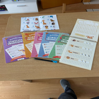 Magisches Vorschule Übungsheft Kinder Schreiben Lernen Set