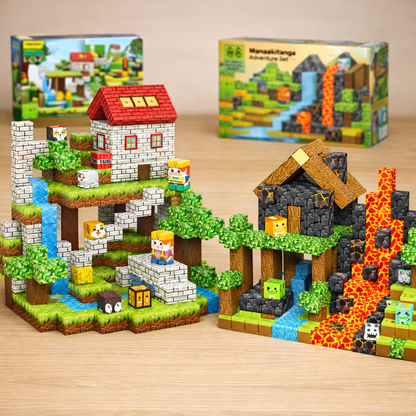 Magnetic Building Blocks Kids Educational Toy Creative Playset