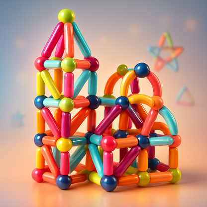 Magnetische Bausteine Lernspielzeug für Kinder