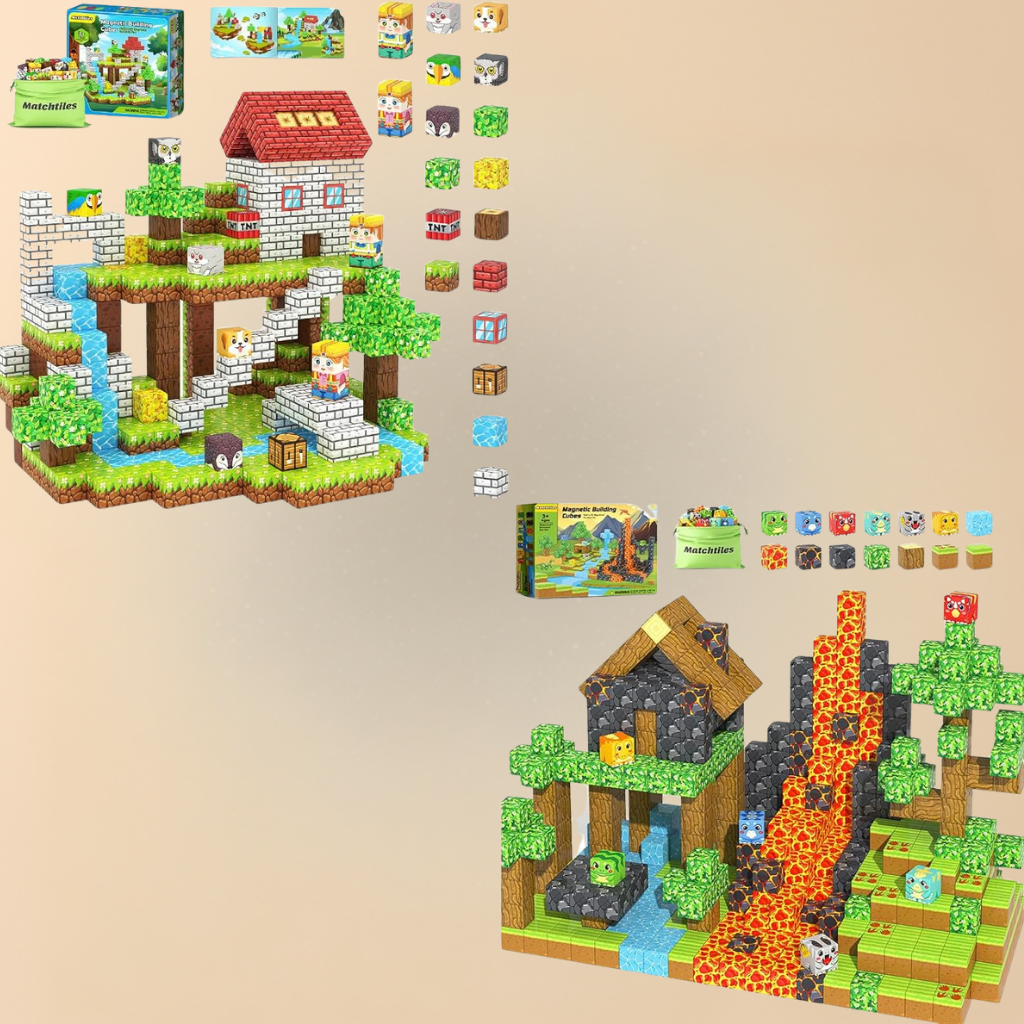 Magnetische Bausteine Kinder Lernspielzeug Kreatives Spielset