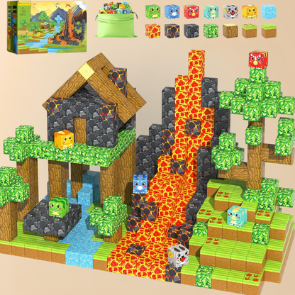 Magnetische Bausteine Kinder Lernspielzeug Kreatives Spielset