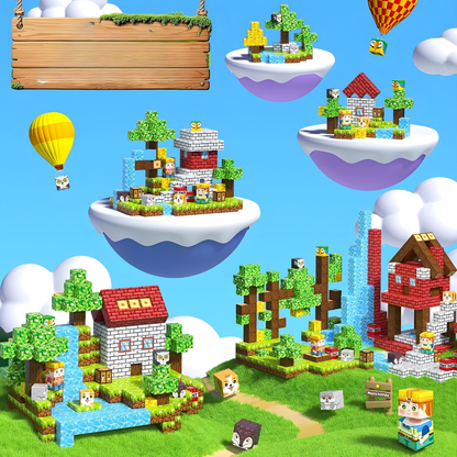 Magnetische Bausteine Kinder Lernspielzeug Kreatives Spielset