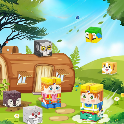 Magnetische Bausteine Kinder Lernspielzeug Kreatives Spielset