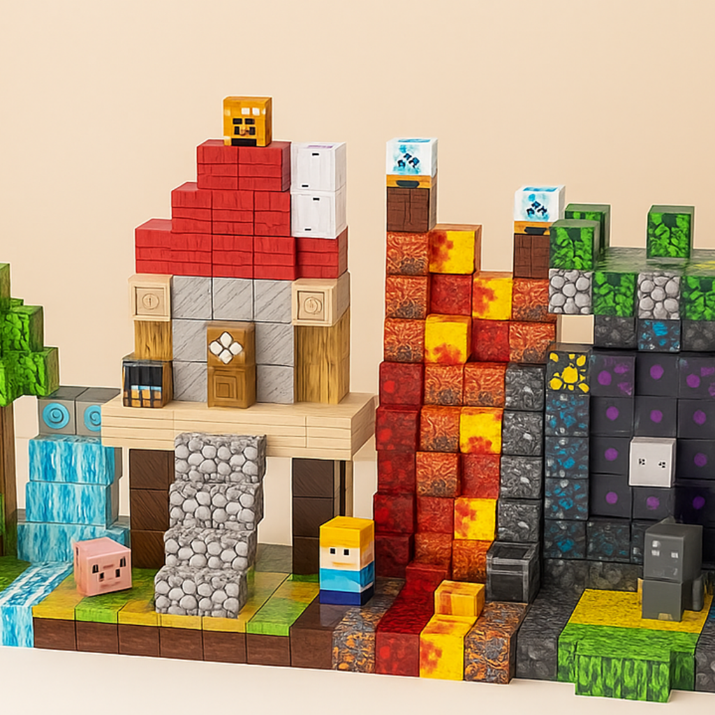 Magnetische Bausteine Kinder Lernspielzeug Set Pädagogisches Geschenk