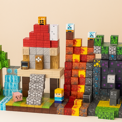 Magnetische Bausteine Kinder Lernspielzeug Set Pädagogisches Geschenk