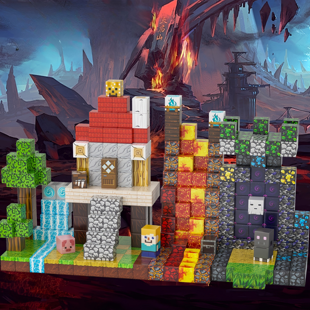 Magnetische Bausteine Kinder Lernspielzeug Set Pädagogisches Geschenk