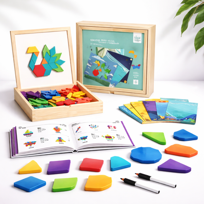 Magnetspielzeug Lernpuzzle Formen Logikspiel Kinder