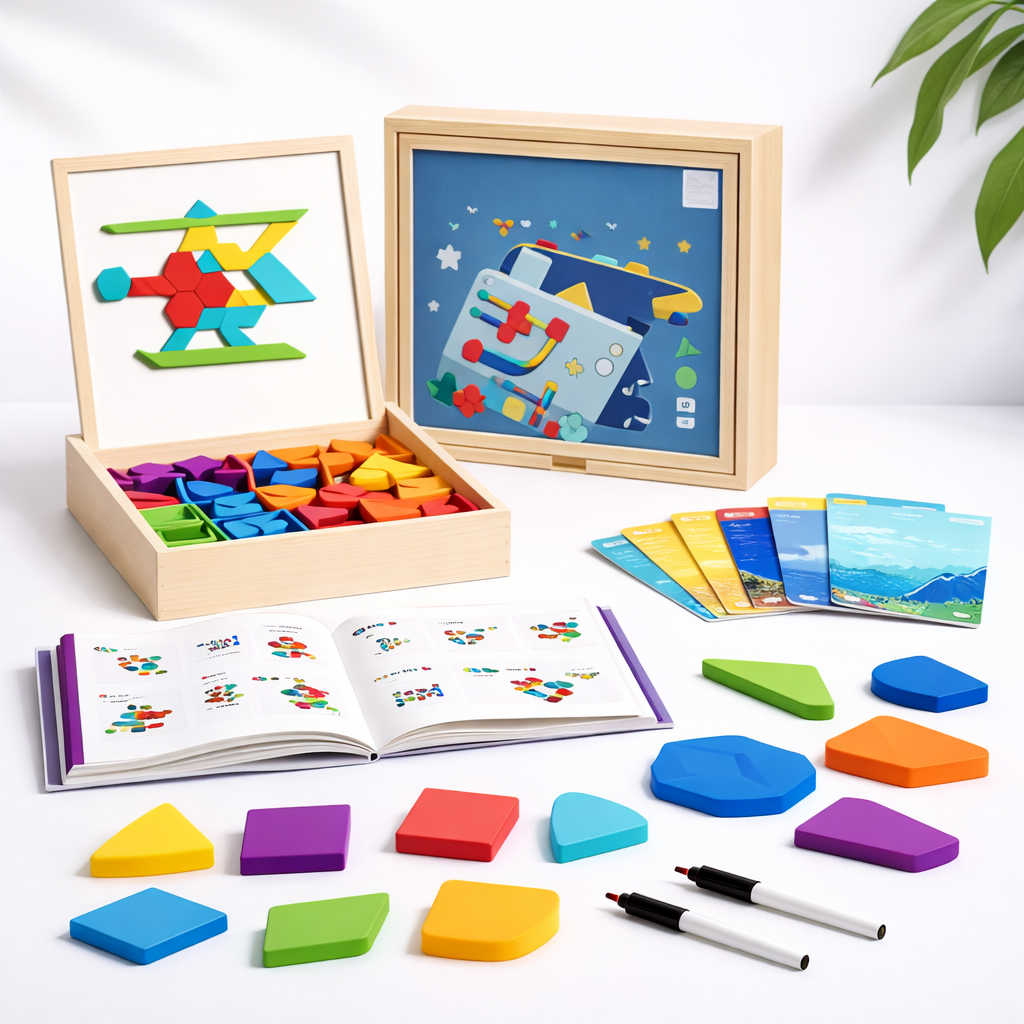Magnetspielzeug Lernpuzzle Formen Logikspiel Kinder