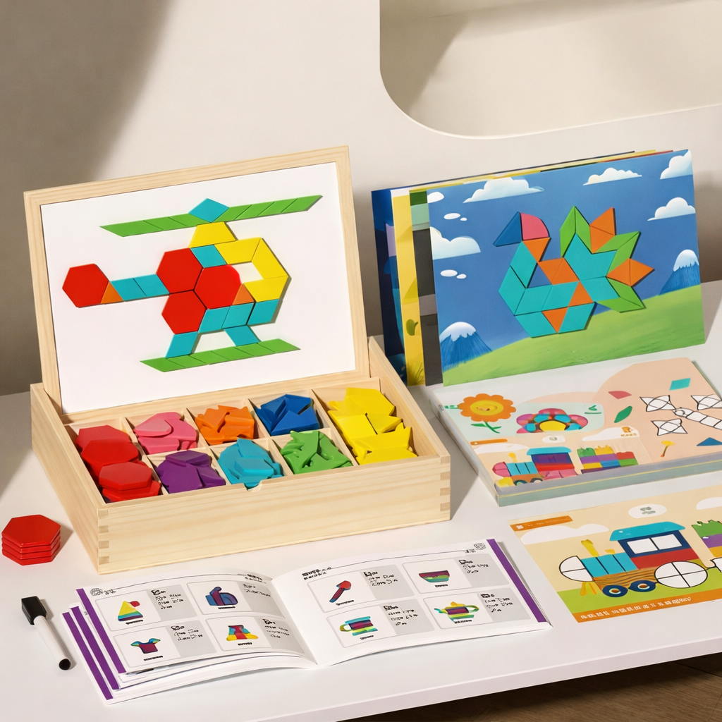 Magnetspielzeug Lernpuzzle Formen Logikspiel Kinder