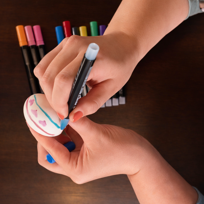 Marker Pens Double Line Contour Gloss Effect Drawing