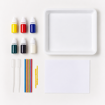 Marmorpapier Satz Für Kinder Kunstprojekte Farbenbogen