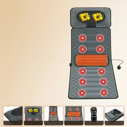 Massagegerät Heizmatte Vibrationsmatte Rücken Nacken Massagepad