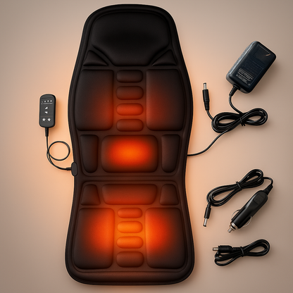 Massage seat cover with heating function for car and home