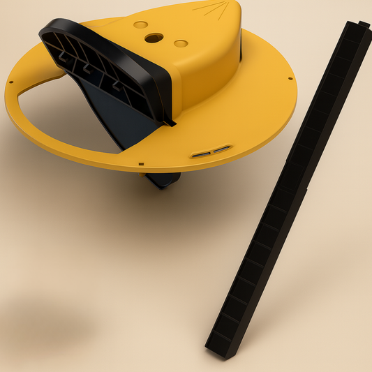 Mouse trap folding lid self-closing bucket trap pest control