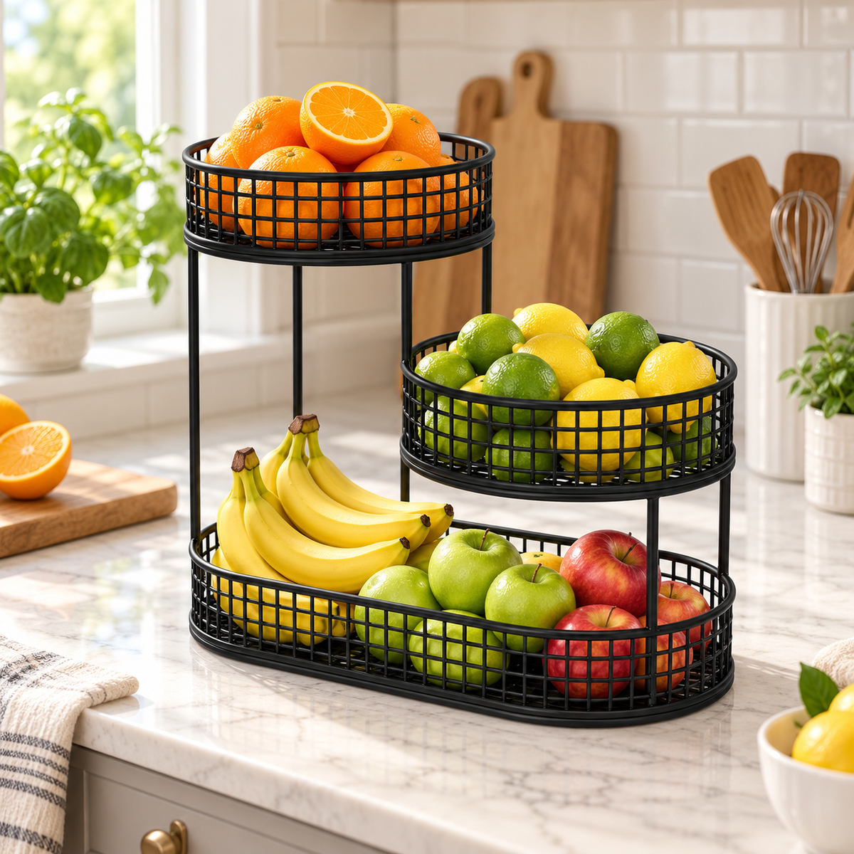 Mehrstöckiger Snackständer Obst Küchenorganisation