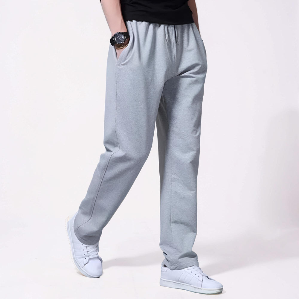Herren Jogginghose Weites Bein Kordelzug Taschen