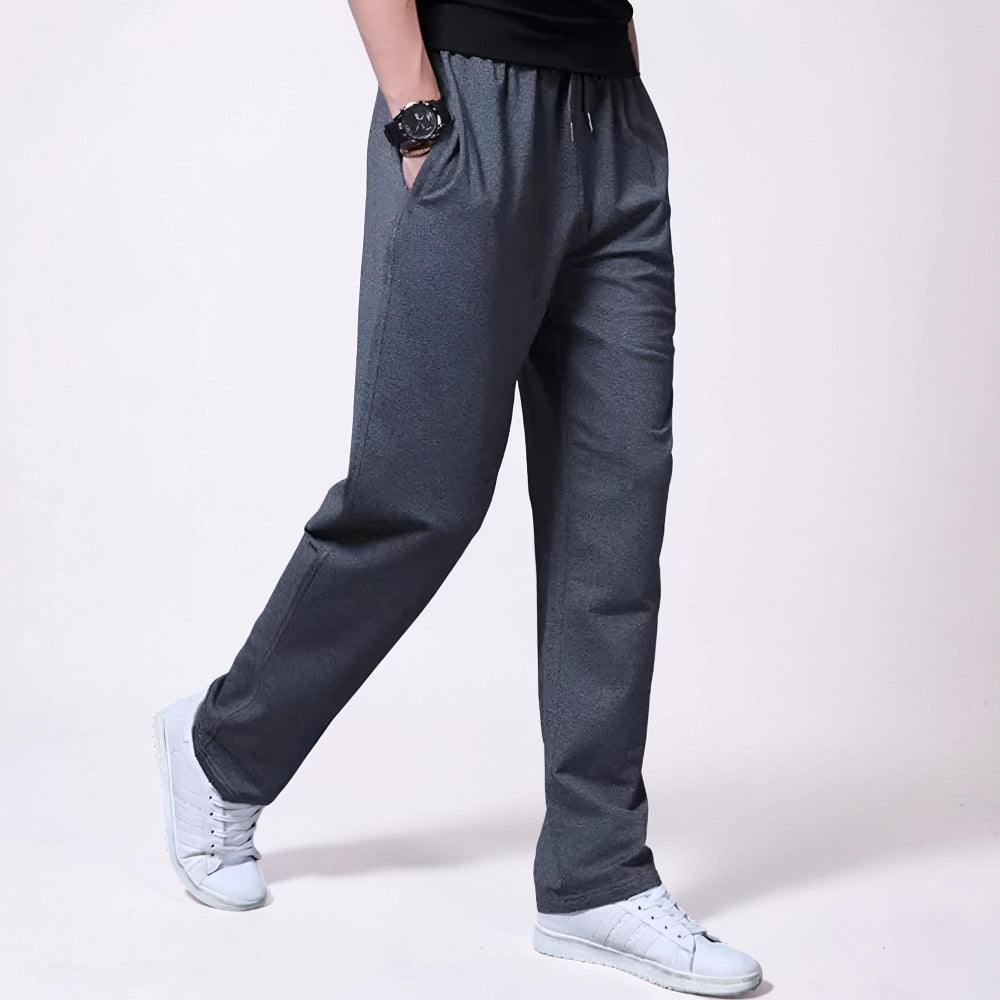 Herren Jogginghose Weites Bein Kordelzug Taschen