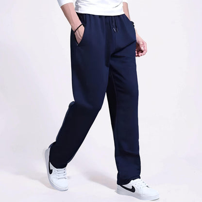 Herren Jogginghose Weites Bein Kordelzug Taschen