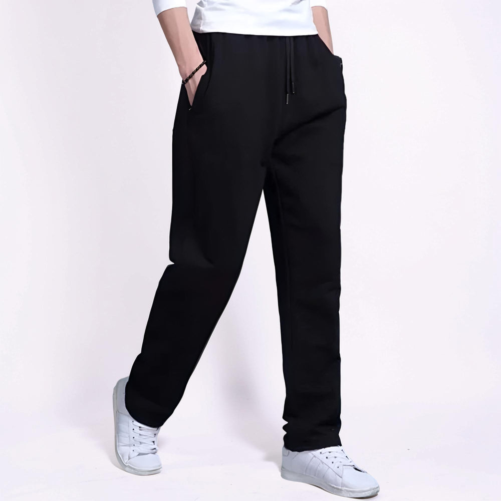 Herren Jogginghose Weites Bein Kordelzug Taschen