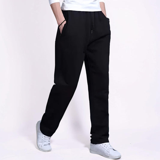 Pantalon de jogging homme jambe large cordon de serrage poches
