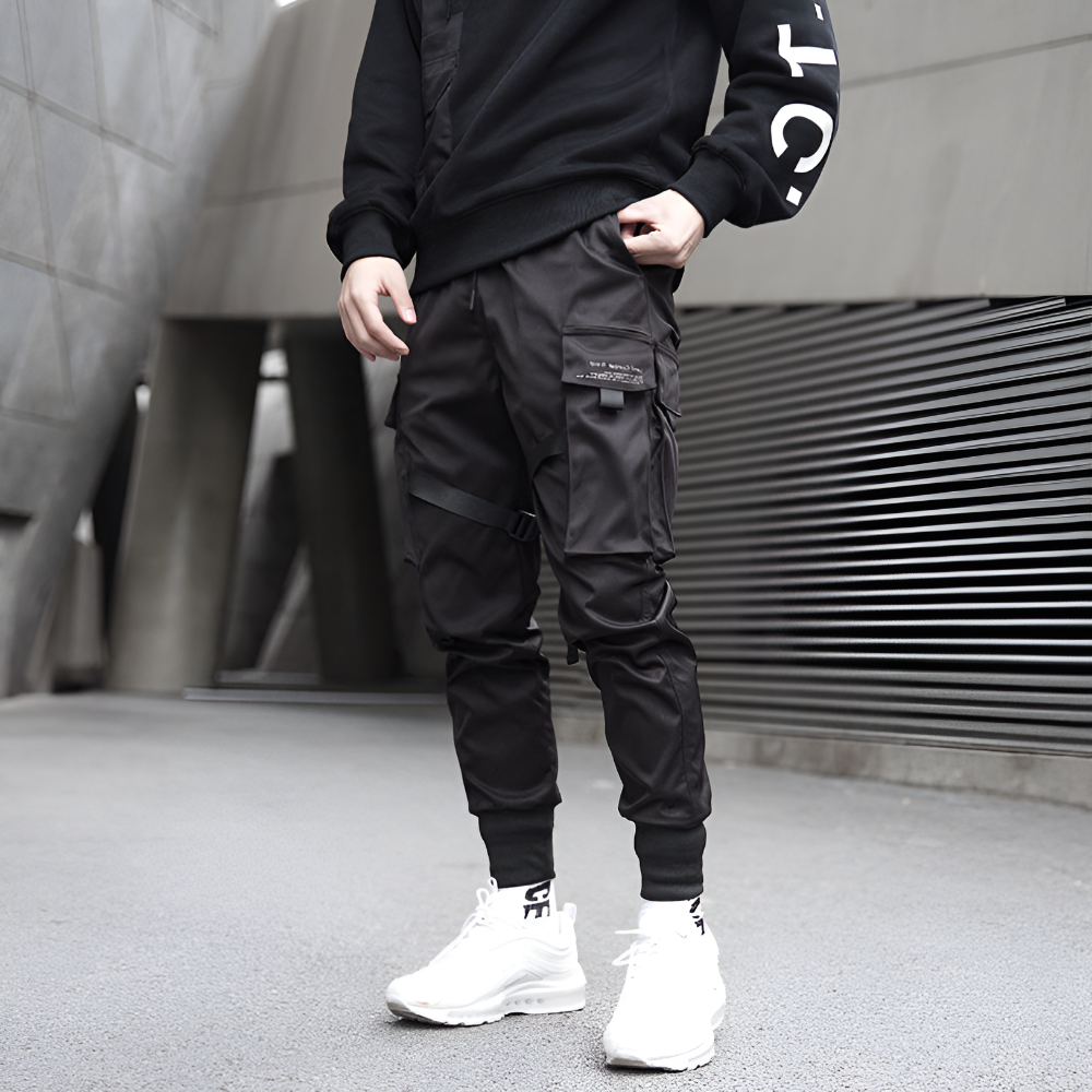 Pantalon jogging cargo homme long léger sportif randonnée