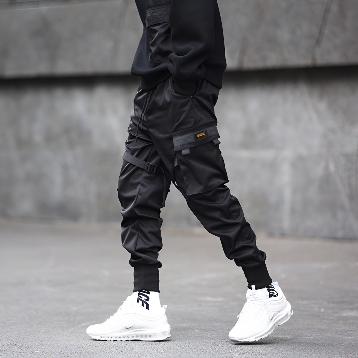 Pantalon jogging cargo homme long léger sportif randonnée