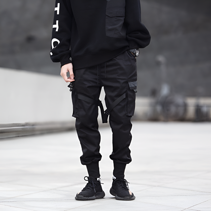 Pantalon jogging cargo homme long léger sportif randonnée
