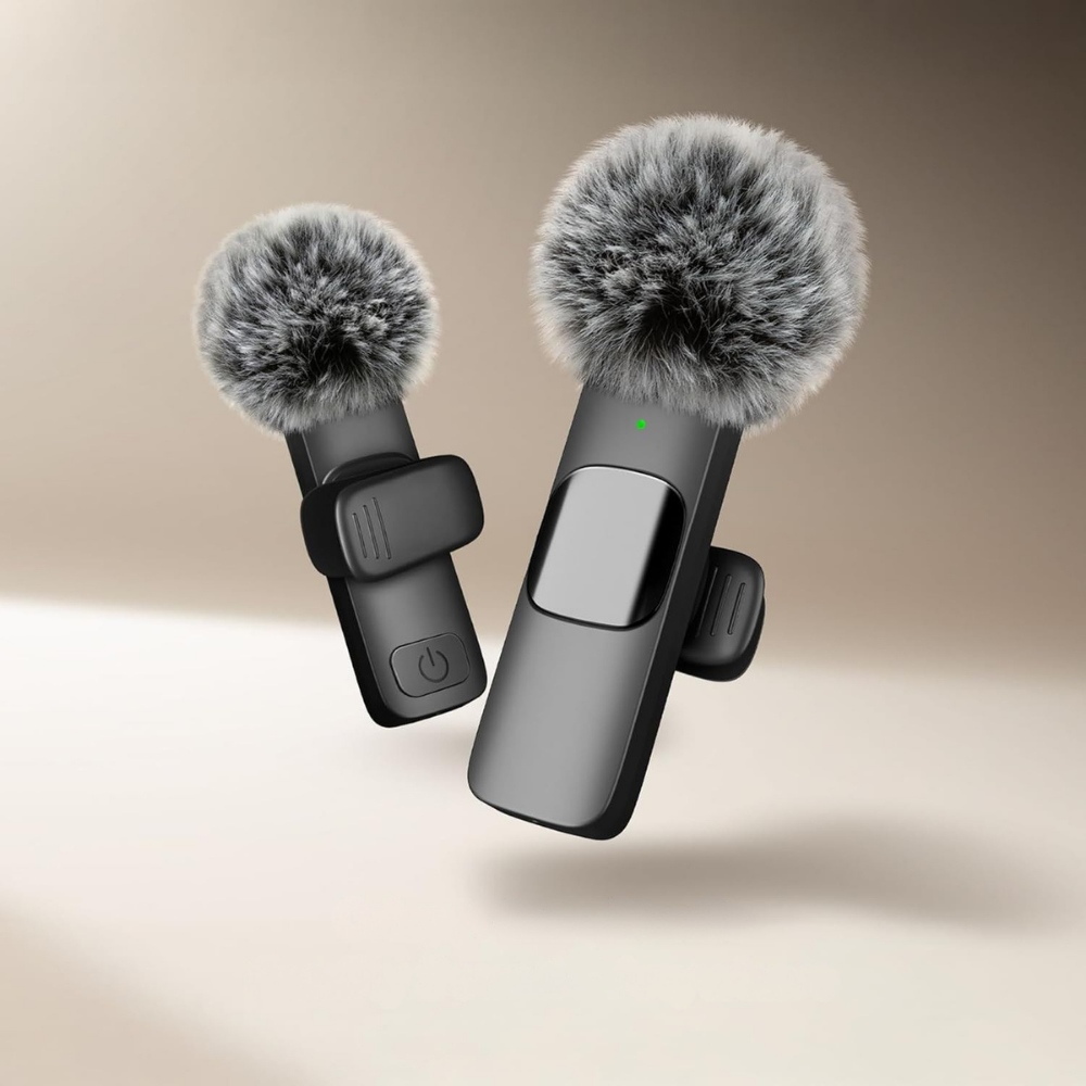 Wireless Lavalier Clip Microphone Smartphone Recording
