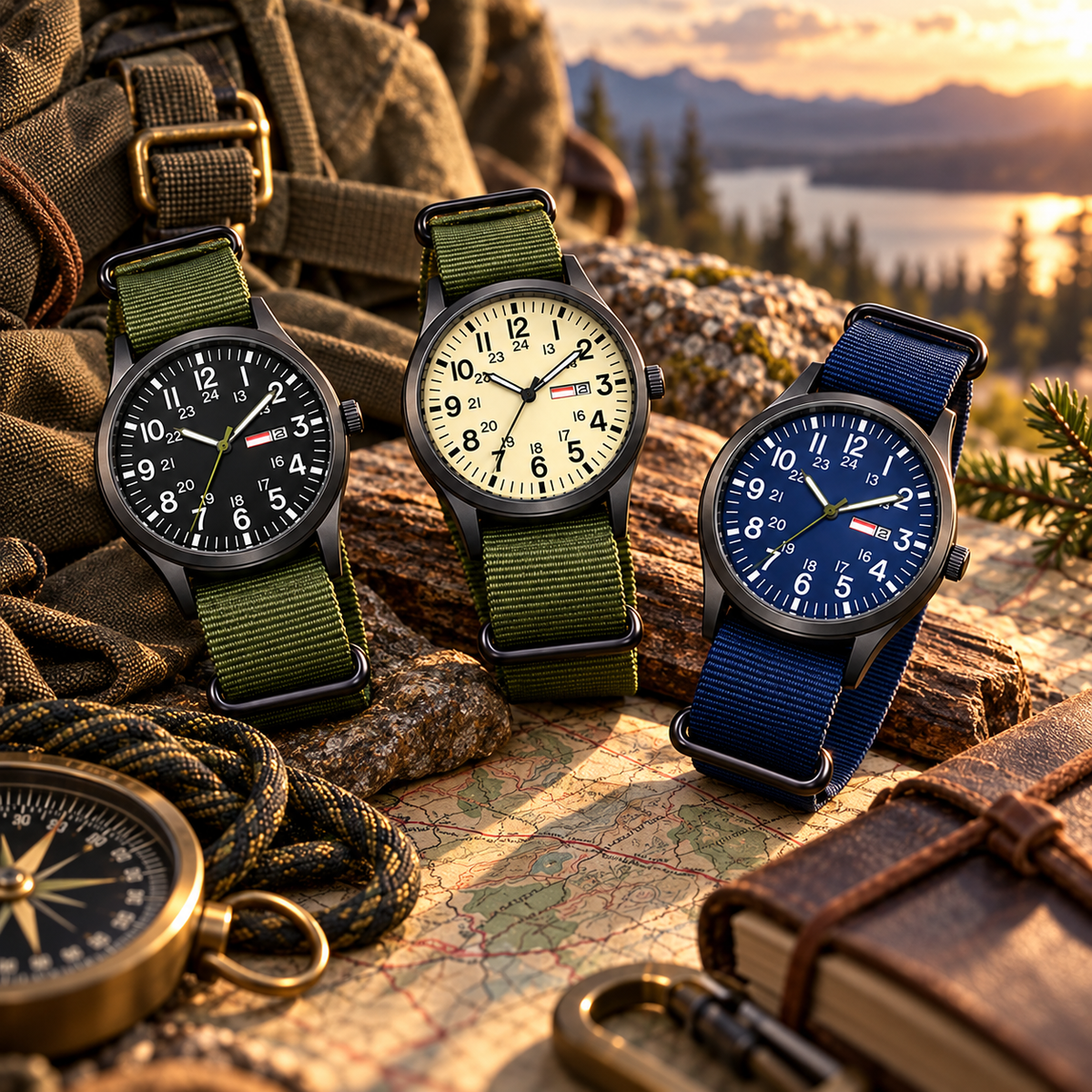 Militärische Armbanduhr Für Outdoor Aktivitäten Leichtgewicht