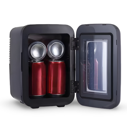 Mini nevera portátil nevera LED para coche y escritorio