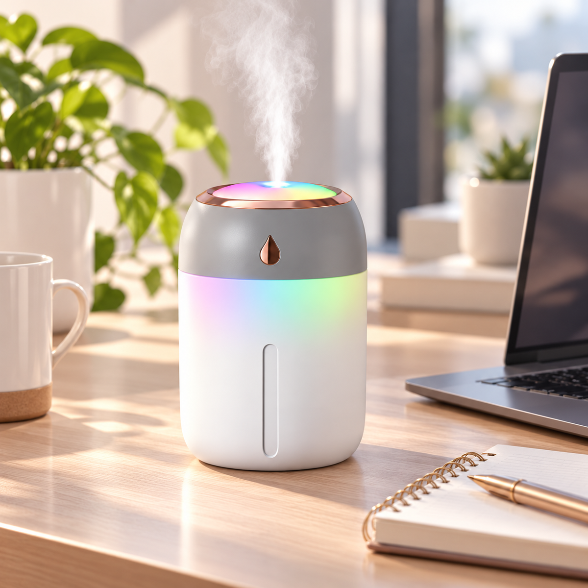 Mini Luftbefeuchter Mit LED Licht Aromatherapie