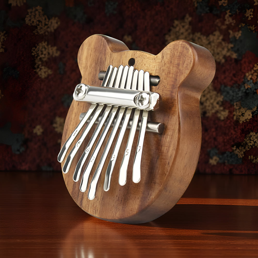 Mini Musikinstrument Kalimba aus Holz Handgefertigtes Daumenklavier
