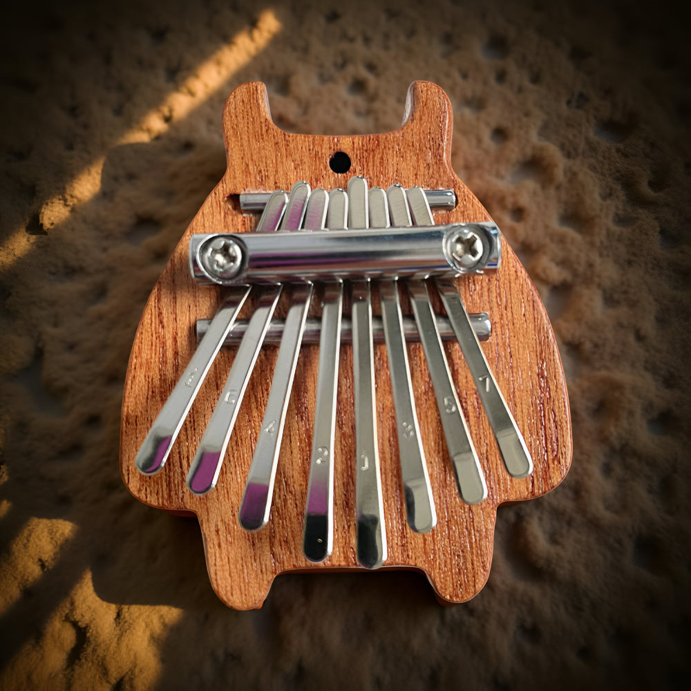 Mini Musikinstrument Kalimba aus Holz Handgefertigtes Daumenklavier