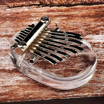 Mini Musikinstrument Kalimba aus Holz Handgefertigtes Daumenklavier