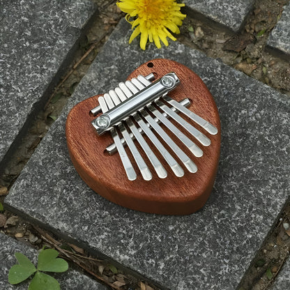 Mini Musikinstrument Kalimba aus Holz Handgefertigtes Daumenklavier