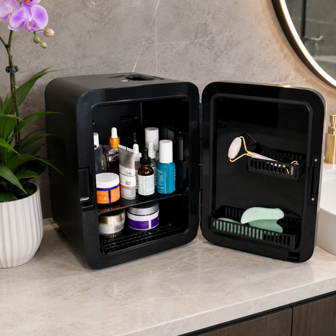 Mini fridge cooling beverage cooler cosmetic cooler