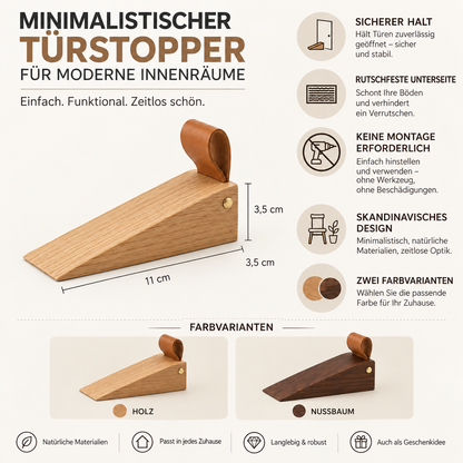 Minimalistischer Türstopper Für Moderne Innenräume Holzdesign