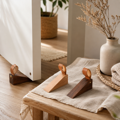Minimalistischer Türstopper Für Moderne Innenräume Holzdesign
