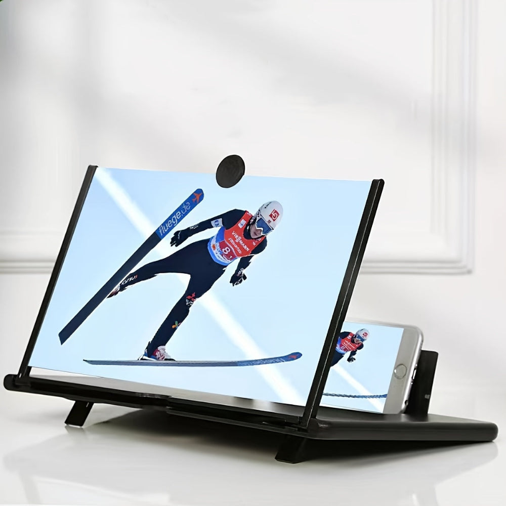 Mobile Phone Screen Amplifier 3D Enlarger 18 Inch Foldable Table Stand