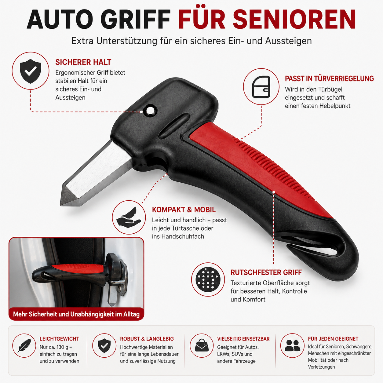 Mobiler Griff Für Autos Fahrzeug Handgriff Sicherheit