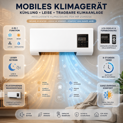 Mobile Air Conditioner Cooling Quiet Portable Air Conditioner