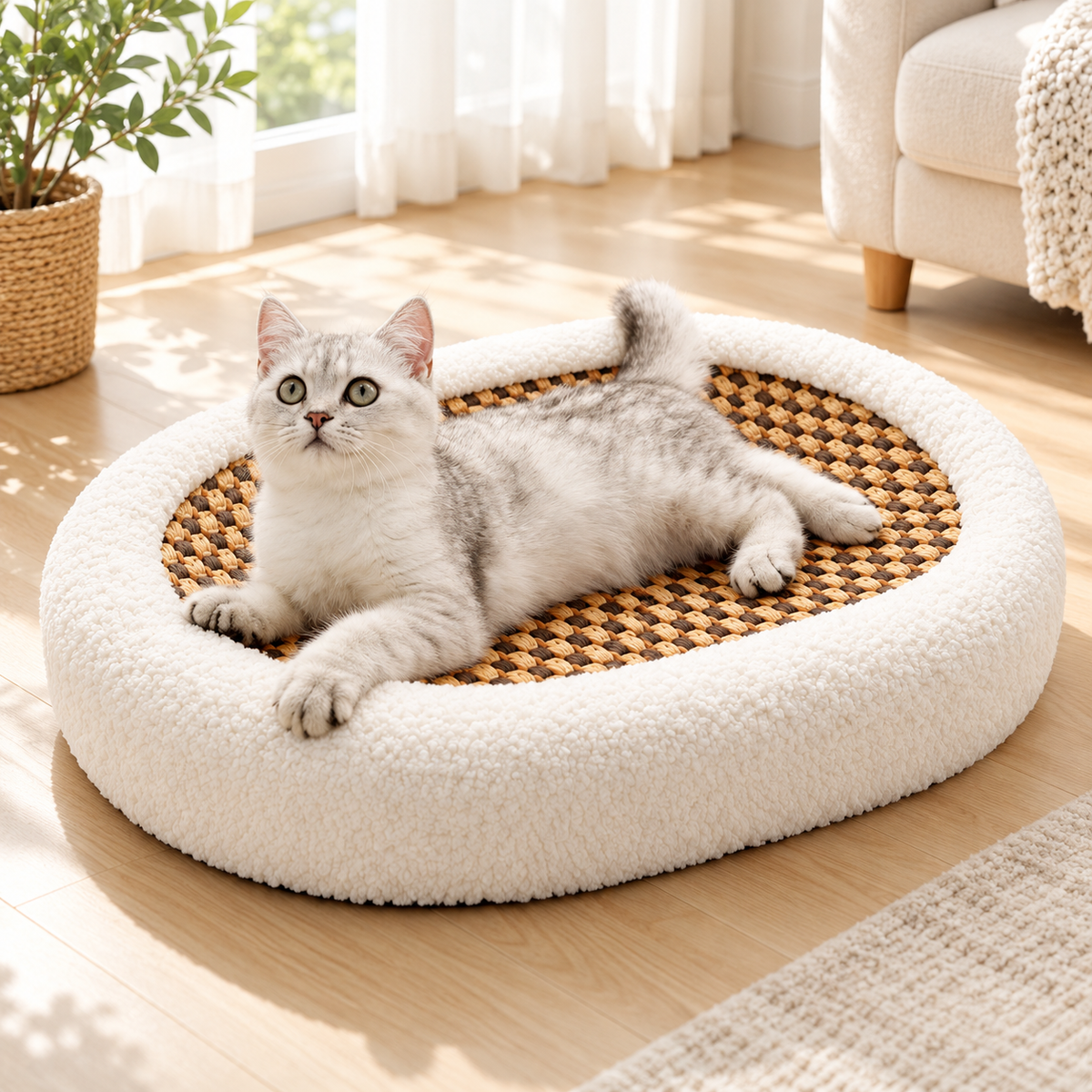 Moderne Kratzliege Für Katzen Bequemes Katzenmöbel
