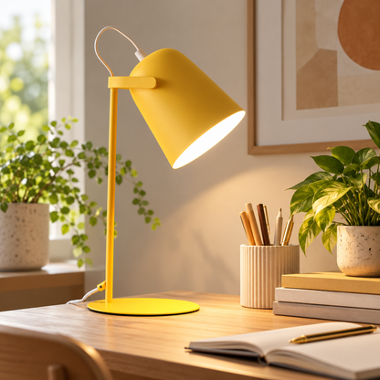 Moderne Schreibtischlampe Für Studenten Konischer Schirm LED