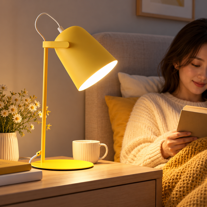 Moderne Schreibtischlampe Für Studenten Konischer Schirm LED