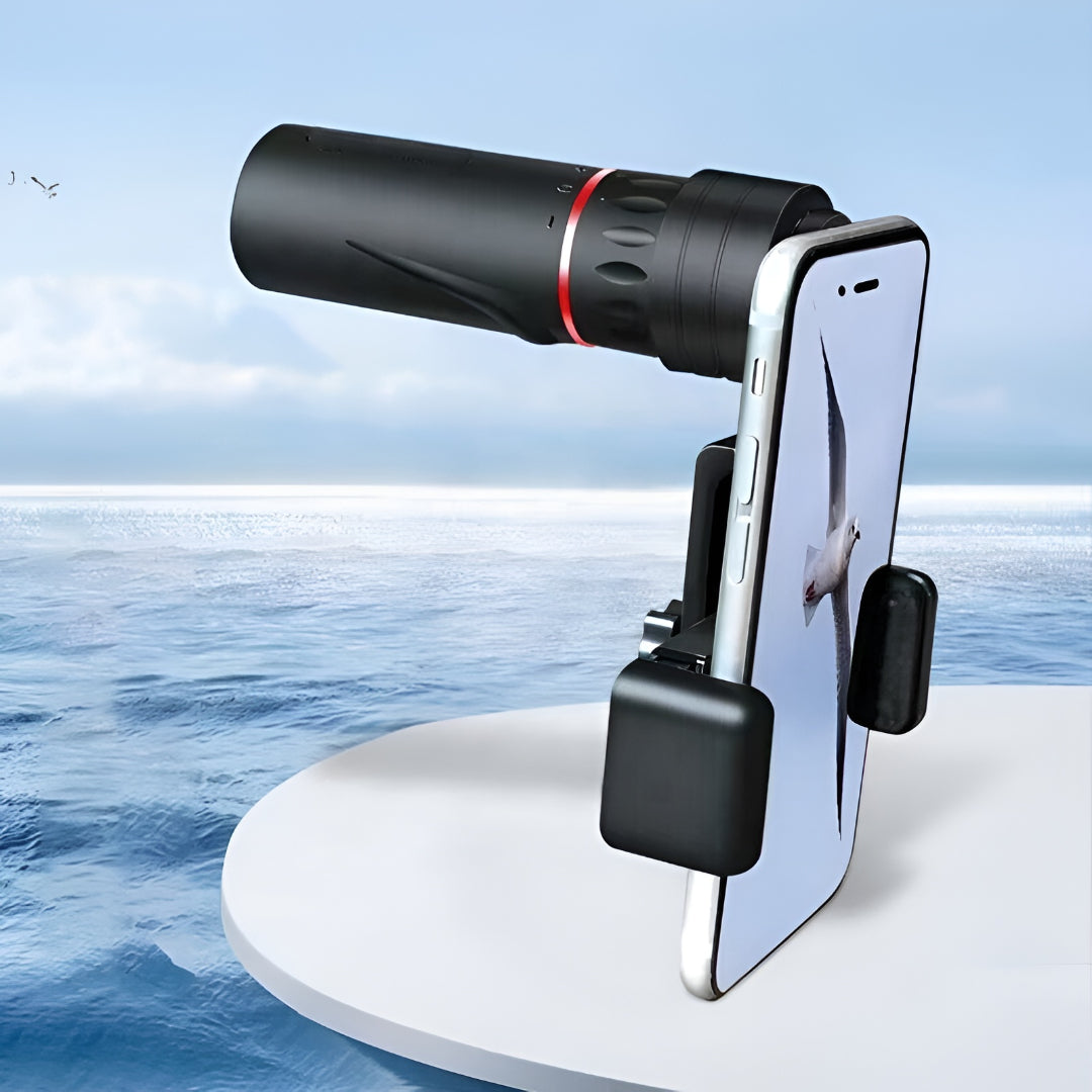 Monóculo telescópico soporte para smartphone para observación