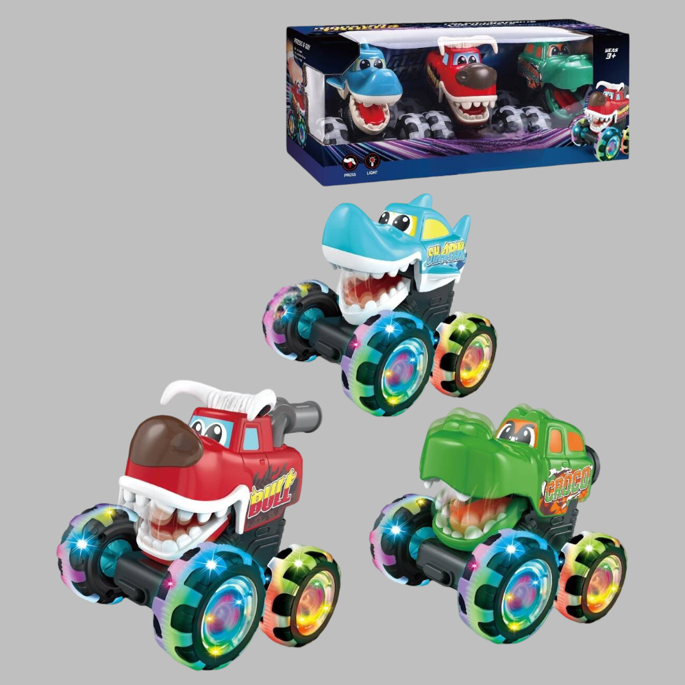 Toy Monster Truck Set Children Light Sound Vehicles