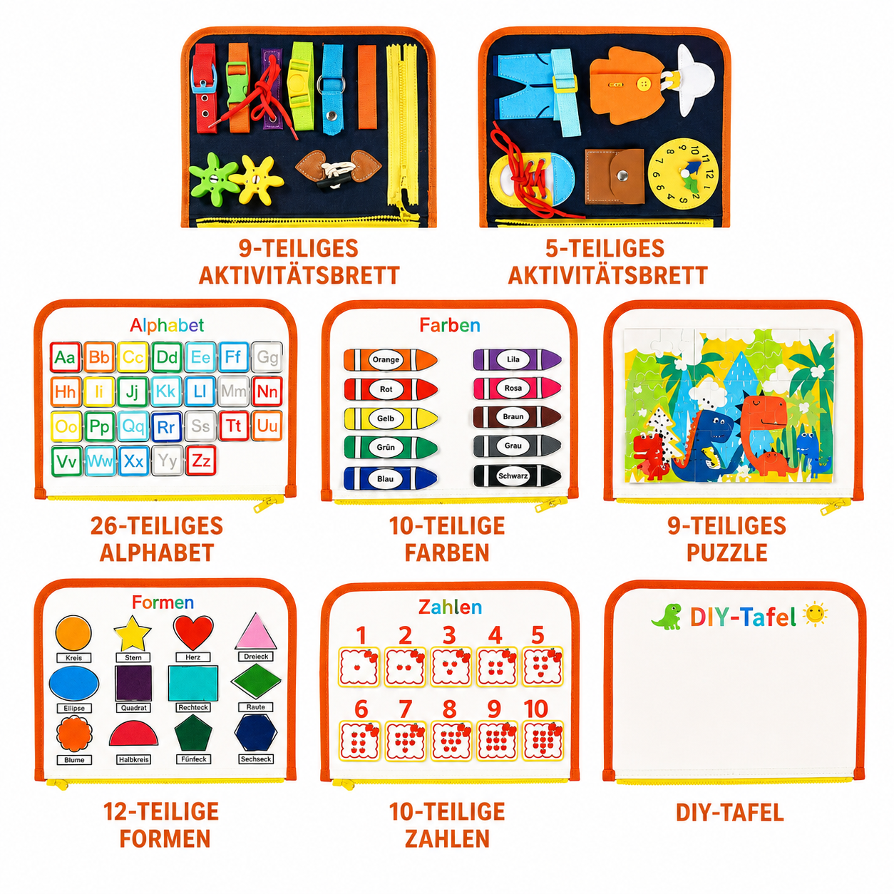 Montessori Spielzeug Aktivitätsbuch Busy Board Kleinkinder