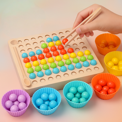 Montessori Spielzeug Holz Farbsortier Lernspiel