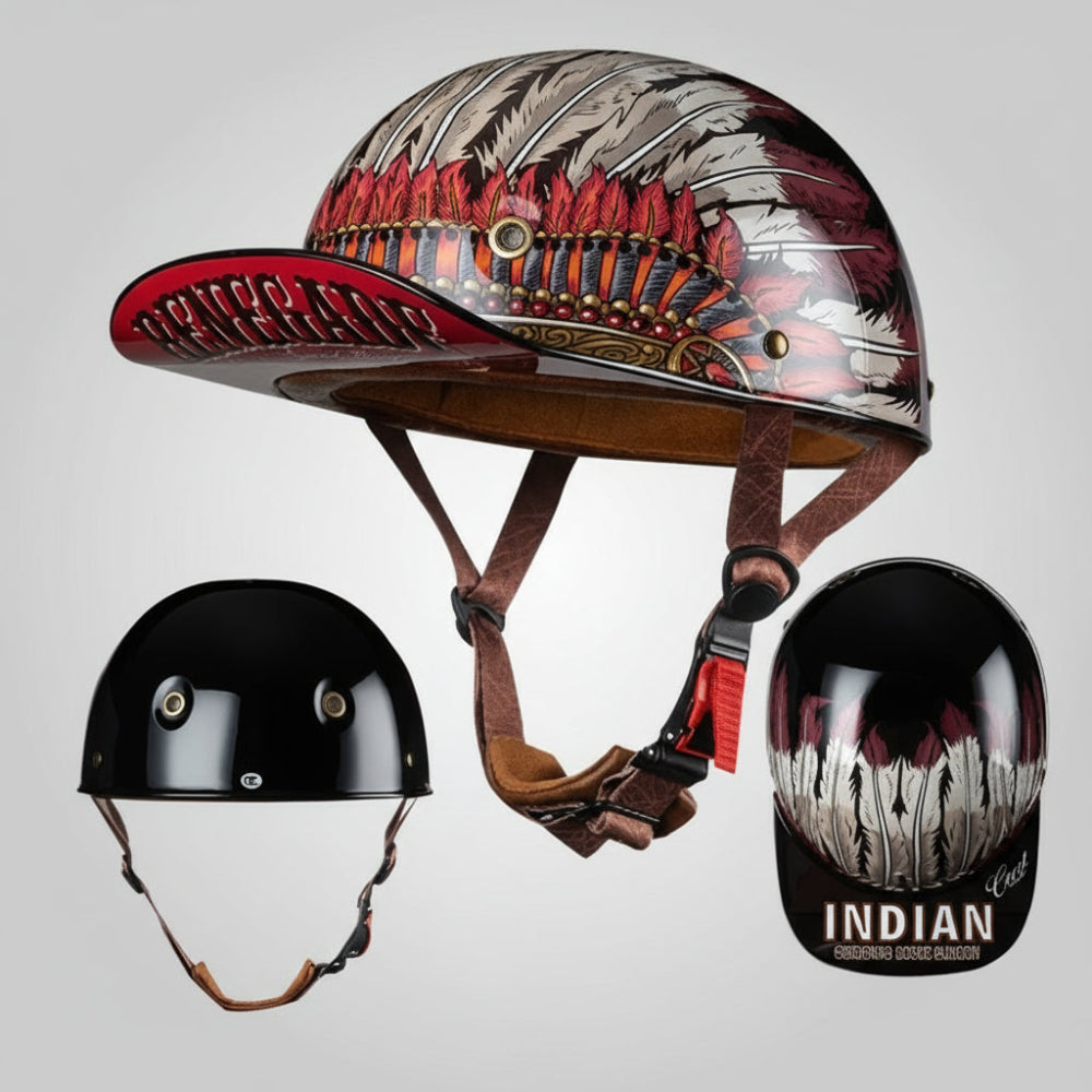 Motorcycle Helmet Half Face Baseball Cap Style ABS Shell - Image 4